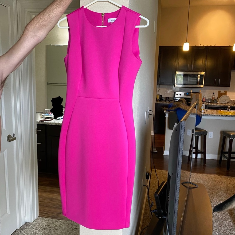 Calvin Klien Fuchsia Dress